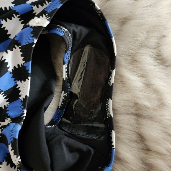 NWT SOLID & STRIPED Spencer One Piece Blue & White Knit Check Bathing Suit - Picture 6 of 7